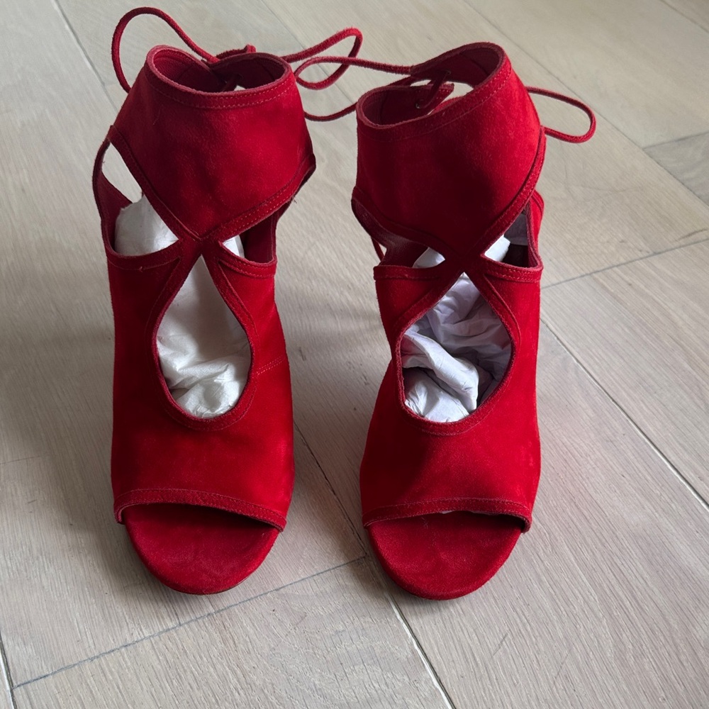 Aquazzura Vibrant Red Heels